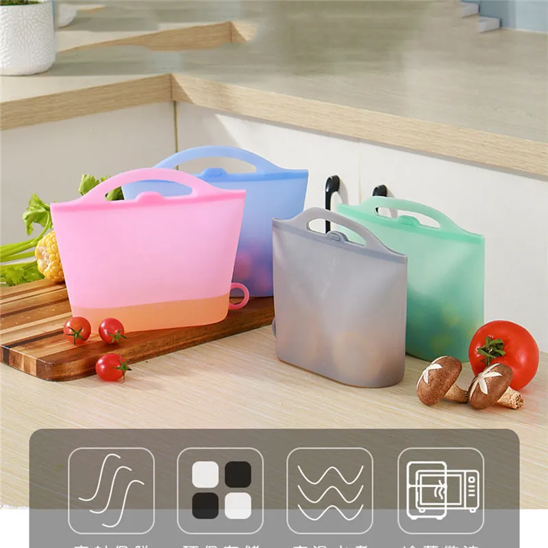 1Pcs Silicone Food Storage Bag Containers Leak Proof Fresh Bag Reusable Stand Up Zips Shut Bag Fruit Vegetable Cup Seal Bag
1Pcs Silicone Food Storage Bag Containers Leak Proof Fresh Bag Reusable Stand Up Zips Shut Bag Fruit Vegetable Cup Seal Bag