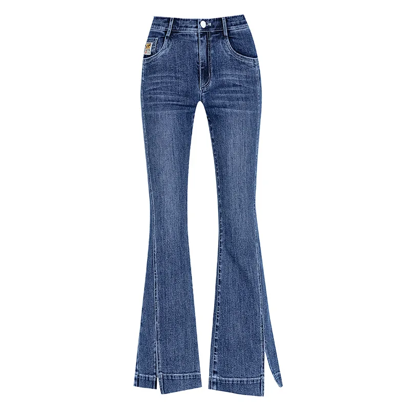 Spring Autumn Women Slightly Split Flared Jeans Ankle Length Stretchy Irregular Flare Jeans Denim Pants Plus Size Nine Part 2021
Spring Autumn Women Slightly Split Flared Jeans Ankle Length Stretchy Irregular Flare Jeans Denim Pants Plus Size Nine Part 2021