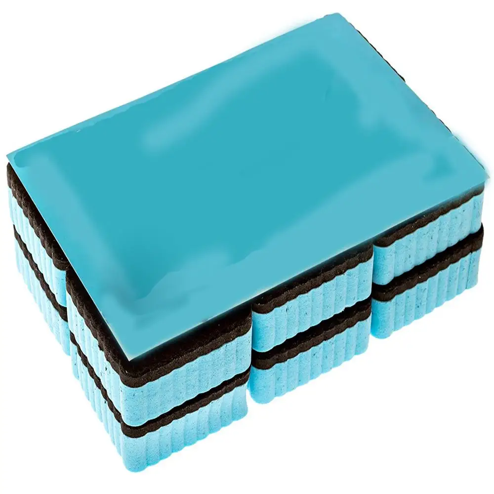 Ластики для сухой стираемой доски 5 х5 см 12 упаковок | Канцтовары офиса и дома