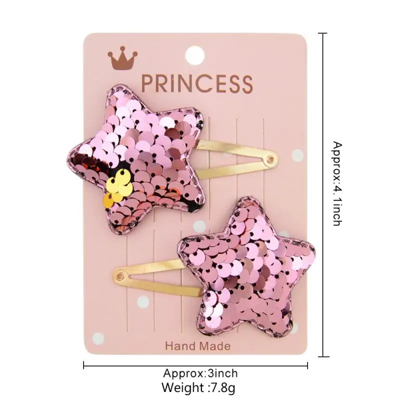 Girl Styling Accessories Hairpin Color Metal Barrettes For Baby Children Gradient Color Flip Sequin Love Crown Five-point 1pcs
Girl Styling Accessories Hairpin Color Metal Barrettes For Baby Children Gradient Color Flip Sequin Love Crown Five-point 1pcs