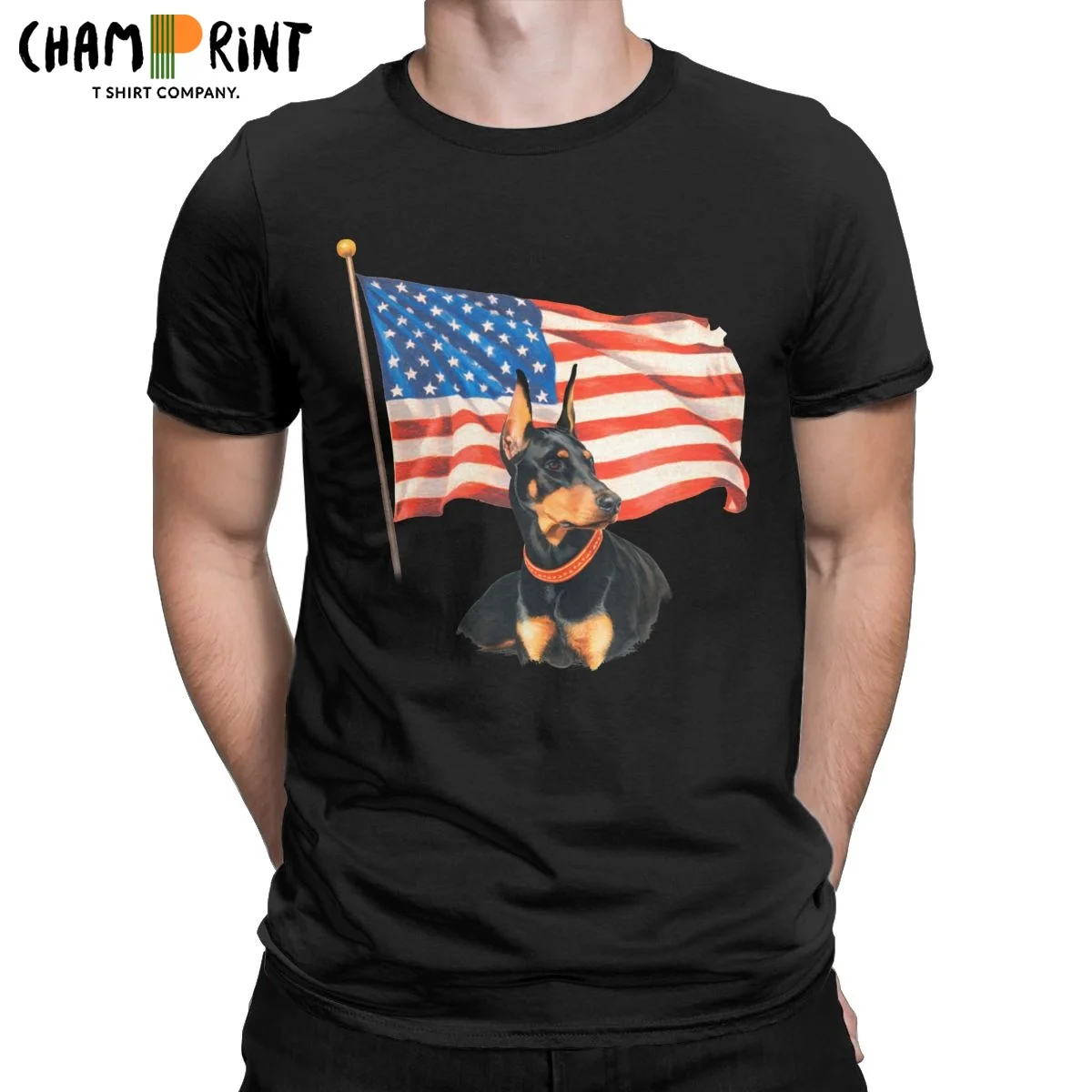 "Home Of The Brave" Doberman T Shirt for Men Pure Cotton Vintage T-Shirts Round Collar T-Shirt 100% Cotton Graphic Printed Tops
"Home Of The Brave" Doberman T Shirt for Men Pure Cotton Vintage T-Shirts Round Collar T-Shirt 100% Cotton Graphic Printed Tops