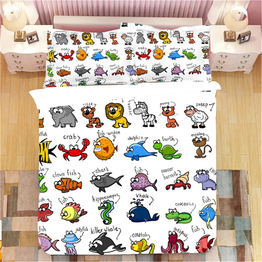 3pcs Bedding Set Full Size Kids Comforter Cover for Teen Boy Bed Printed Multi Color Jungle Animals Zoo Pillowcase Holiday Gifts
3pcs Bedding Set Full Size Kids Comforter Cover for Teen Boy Bed Printed Multi Color Jungle Animals Zoo Pillowcase Holiday Gifts