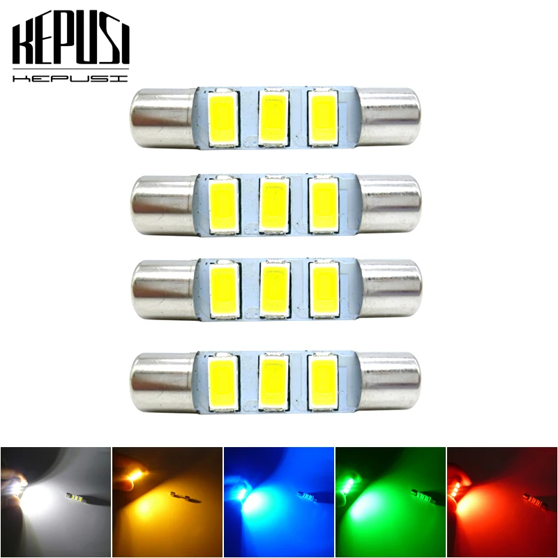 4 PCS C5W 5630 28MM 29MM 3 SMD Car LED Interior License Plate Light Festoon Light Bulbs 12V Vanity Mirror Sun Visor Lights 
4 PCS C5W 5630 28MM 29MM 3 SMD Car LED Interior License Plate Light Festoon Light Bulbs 12V Vanity Mirror Sun Visor Lights