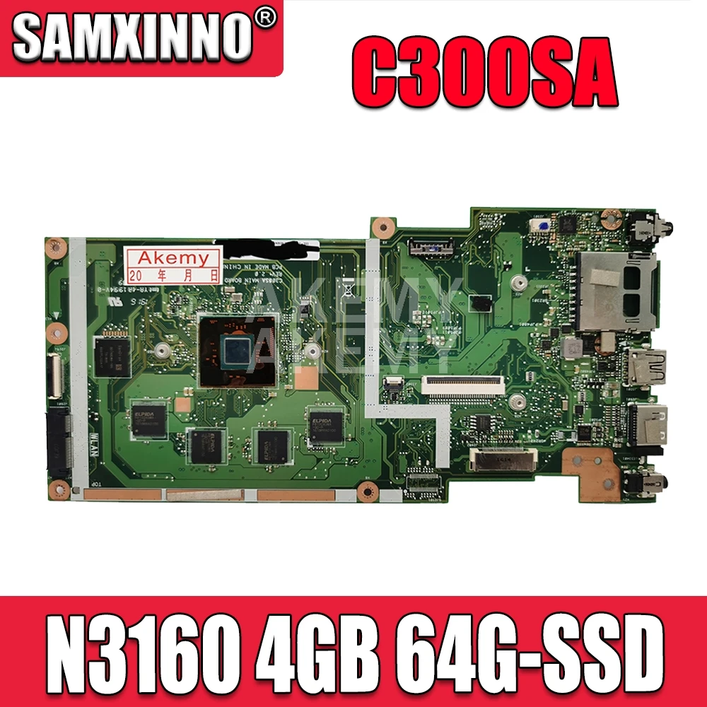 C300SA для ASUS Chromebook C300S Laotop материнская плата W/ N3160U 4 Гб RAM 64 SSD| |
