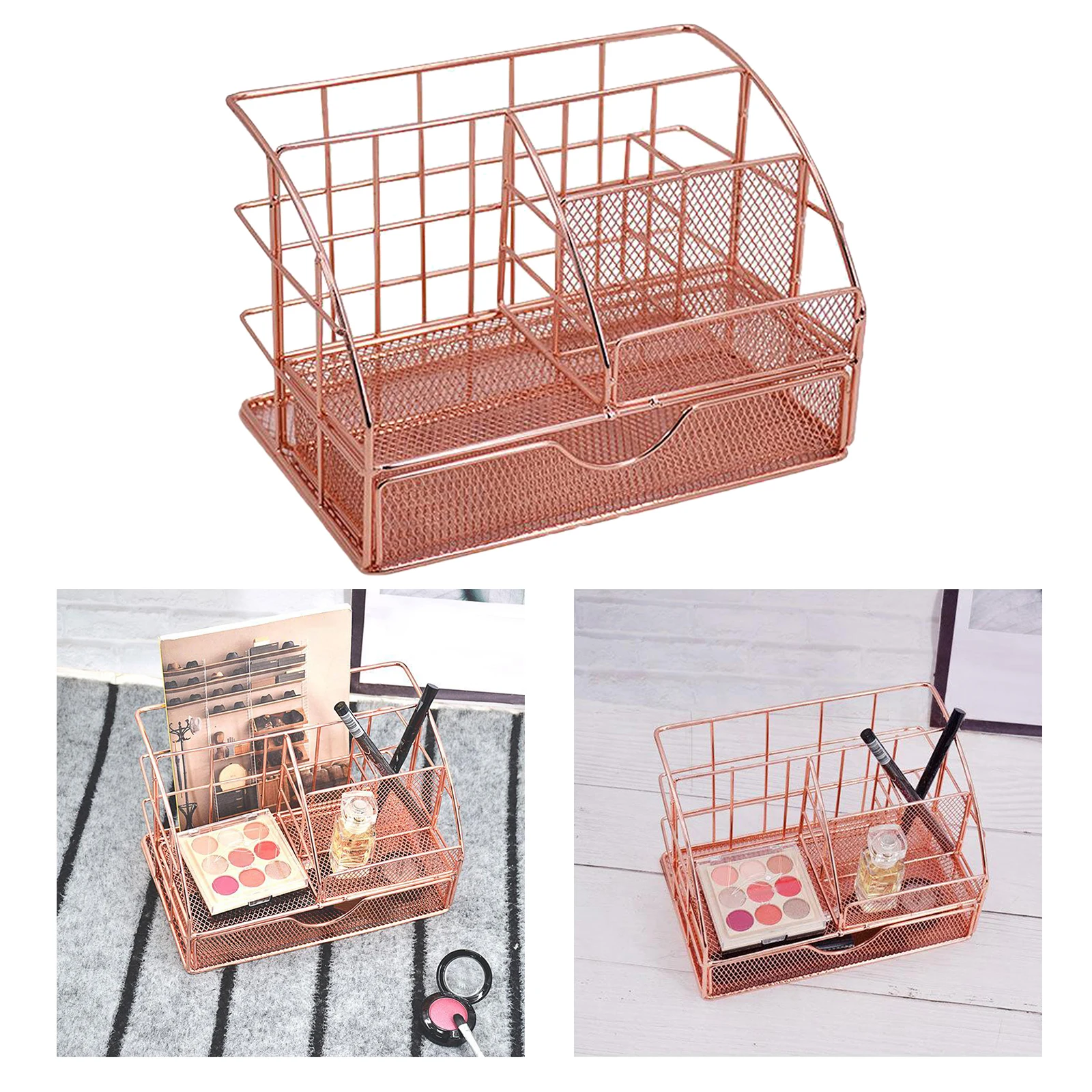 Cosmetics Organizer Bathroom Countertop Makeup Storage Box Lipsticks Eyelash Pen shelf Organizers
Cosmetics Organizer Bathroom Countertop Makeup Storage Box Lipsticks Eyelash Pen shelf Organizers