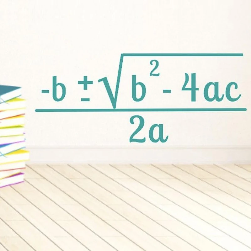 Math Classroom Decal Quadratic Formula Vinyl Sticker Math Teacher Decoration Algebra School Education Decor E489
Math Classroom Decal Quadratic Formula Vinyl Sticker Math Teacher Decoration Algebra School Education Decor E489