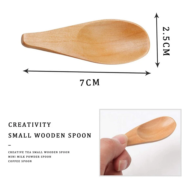 6 Pcs Wooden Scoop Wood Condiment Spoon Mini Wood Salt Spoon for Tea Leaves,Coffee Bean,Candy,Milk Powder,Ice Cream,Etc
6 Pcs Wooden Scoop Wood Condiment Spoon Mini Wood Salt Spoon for Tea Leaves,Coffee Bean,Candy,Milk Powder,Ice Cream,Etc