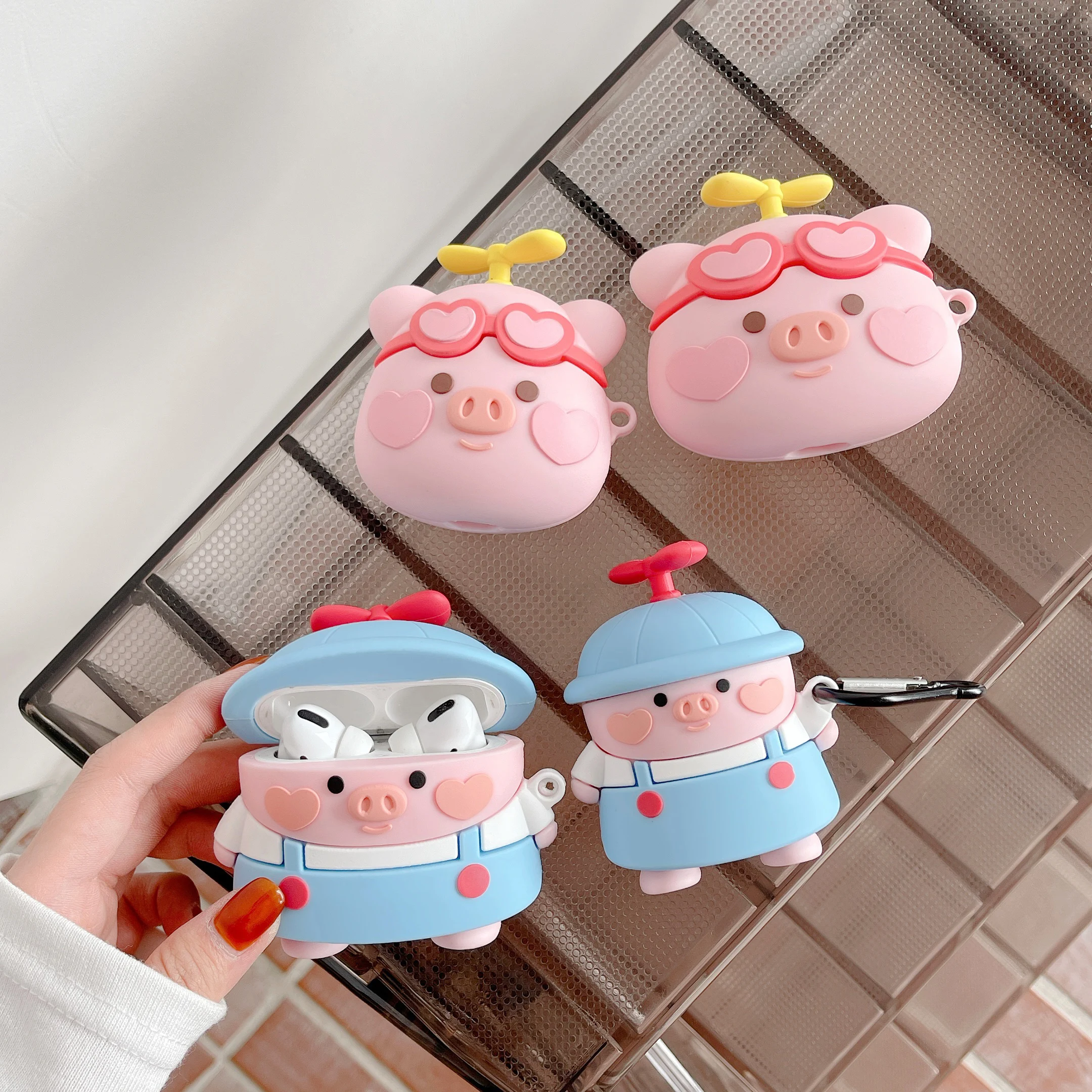Funny 3D Cute Blue Hat Love Glasses Pig Earphone Case For Aairpods 1 2 Pro Kawaii Silicone Wireless Bluetooth Protective Cover
Funny 3D Cute Blue Hat Love Glasses Pig Earphone Case For Aairpods 1 2 Pro Kawaii Silicone Wireless Bluetooth Protective Cover