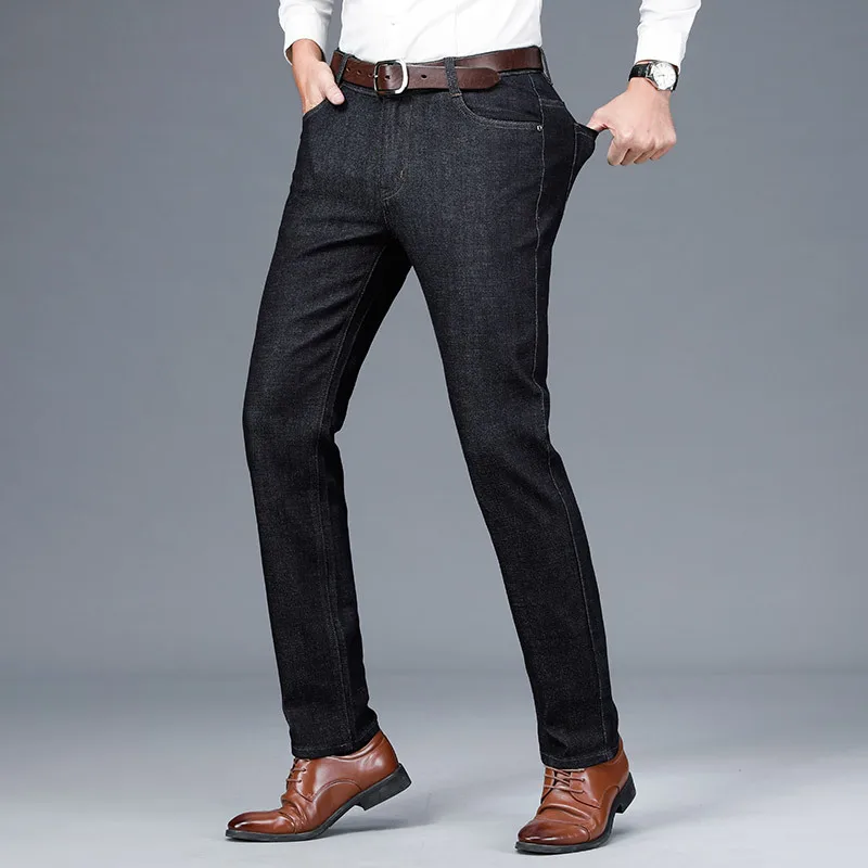 Men's business straight jeans autumn new style black classic fashion high waist stretch slim denim trousers men's brand clothing
Men's business straight jeans autumn new style black classic fashion high waist stretch slim denim trousers men's brand clothing