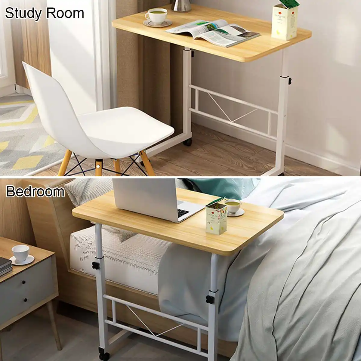 80x50cm Adjustable Standing Computer Desk Table Portable Laptop Desk Rolling Laptop Table Bedside Sofa Home Office Furniture
80x50cm Adjustable Standing Computer Desk Table Portable Laptop Desk Rolling Laptop Table Bedside Sofa Home Office Furniture