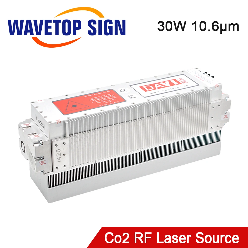Лазерный источник WaveTopSign DAVI CO2 RF 30 Вт длина волны 10 6 мкм соединитель лазерного