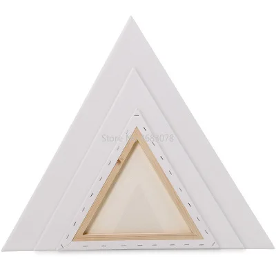 1 шт. треугольная хлопчатобумажная деревянная рамка для холста картина маслом