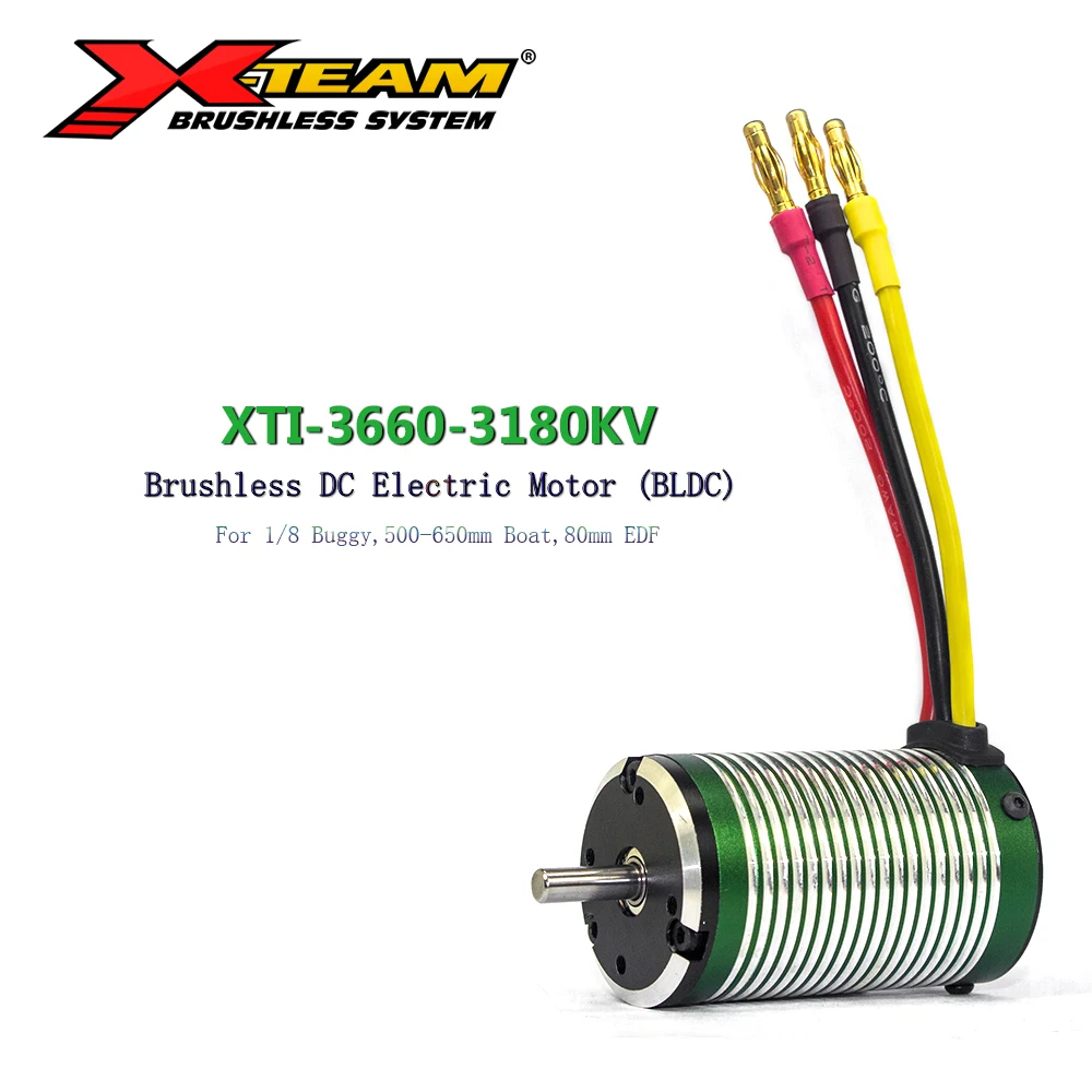 X TEAM бесщеточный двигатель 3660 3180KV BLDC электромотор для 1/8 RC автомобиль багги 500 650 мм