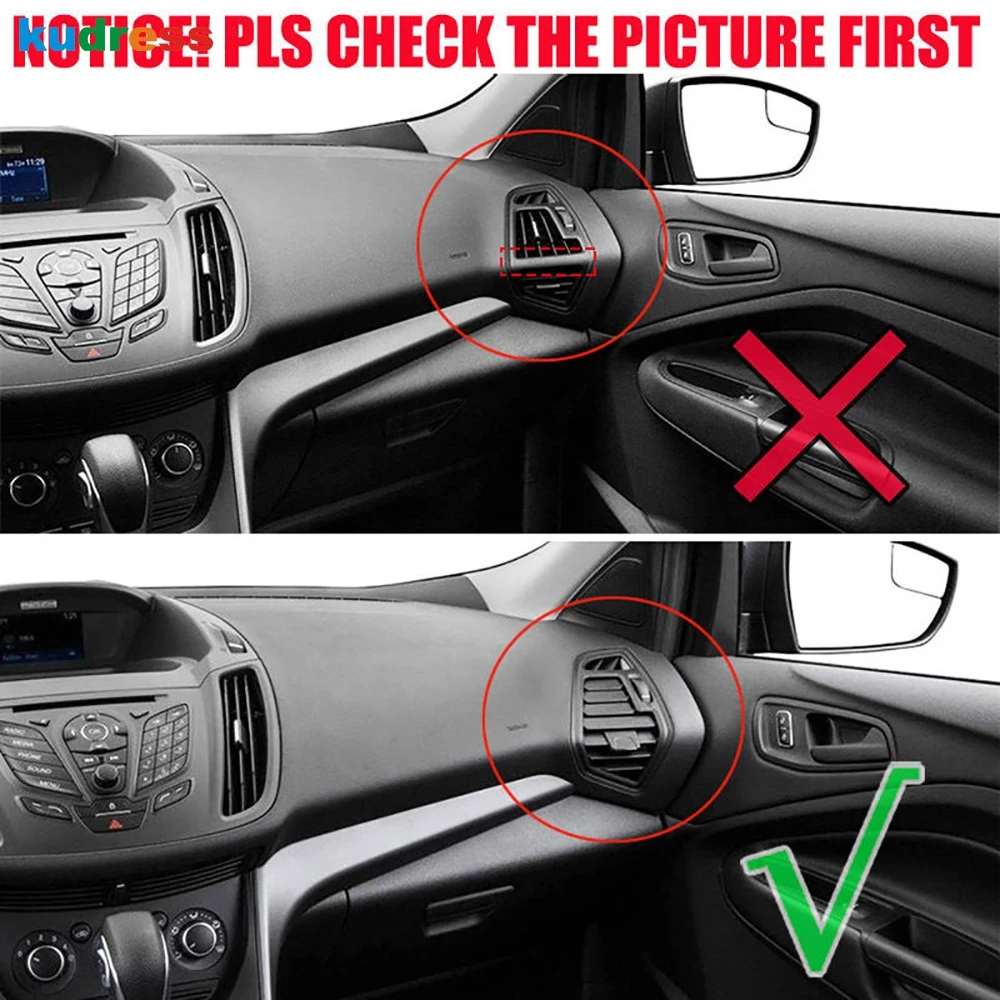 Car Interior Front Air Vent Cover Trim For Ford Kuga Escape 2013 2014 2015 ABS Matte AC Outlet Frame Trims Accessories 5pcs
Car Interior Front Air Vent Cover Trim For Ford Kuga Escape 2013 2014 2015 ABS Matte AC Outlet Frame Trims Accessories 5pcs