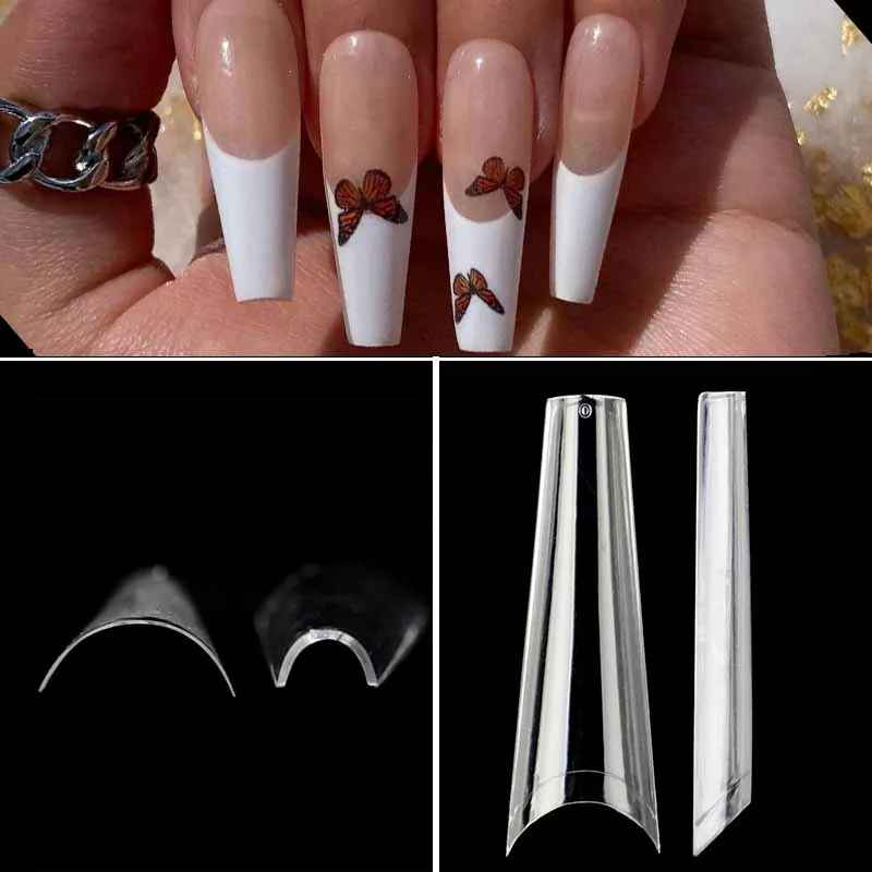 XXL Extra Long French False Nail Tips Half Curve Nail Art Decoration Manicure Tools Acrylic Fake Nails
XXL Extra Long French False Nail Tips Half Curve Nail Art Decoration Manicure Tools Acrylic Fake Nails