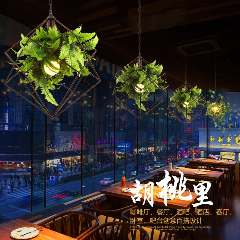theme restaurant music bar droplight decorative chandelier in the cafe contracted green plant diamond pendant lamp
theme restaurant music bar droplight decorative chandelier in the cafe contracted green plant diamond pendant lamp