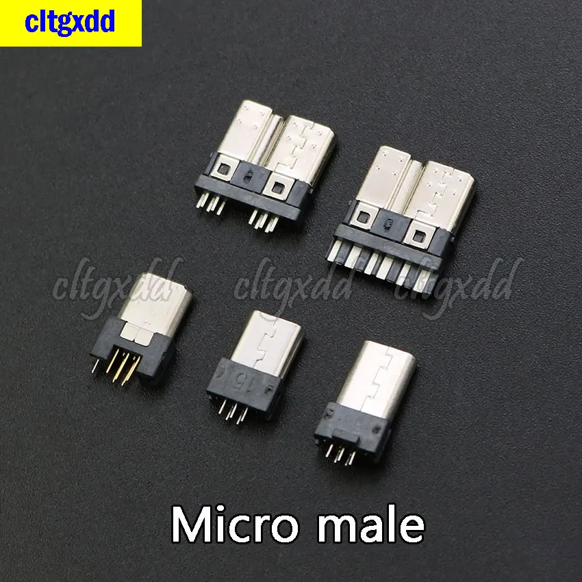 cltgxdd 2PCS Micro USB 3.0 Male Connector Type B High Speed Data Transmission 10Pin 5PiN Soldering J Clamp USB Jack
cltgxdd 2PCS Micro USB 3.0 Male Connector Type B High Speed Data Transmission 10Pin 5PiN Soldering J Clamp USB Jack