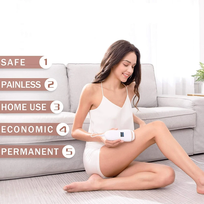 IPL Women's Epilator 999,900 Uses At Home Permanently Painless Epilator Suitable for All over the Face US Plug 
IPL Women's Epilator 999,900 Uses At Home Permanently Painless Epilator Suitable for All over the Face US Plug