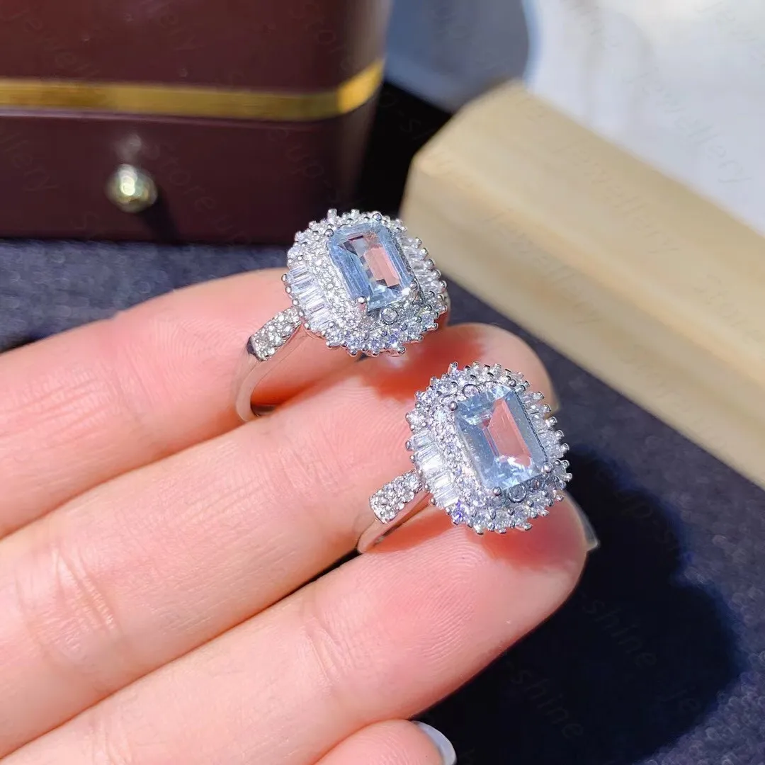 Natural Aquamarine Rings For Women Sterling Silver Color 925 Jewelry Ring Wedding Engagement Party Gemstone Fine Jewelry
Natural Aquamarine Rings For Women Sterling Silver Color 925 Jewelry Ring Wedding Engagement Party Gemstone Fine Jewelry