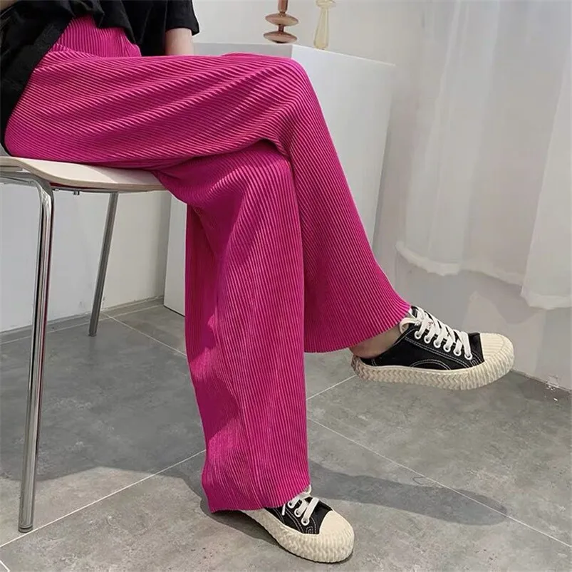 Korean Style Women Solid Vintage Trousers Wide Leg Pants High Waist Casual Loose Straight Long Pants - 8 Color
Korean Style Women Solid Vintage Trousers Wide Leg Pants High Waist Casual Loose Straight Long Pants - 8 Color