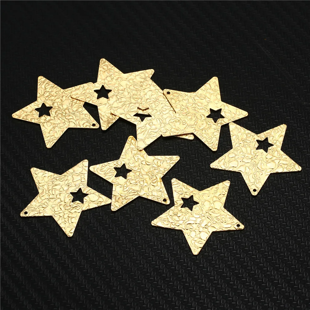 20Pcs/lots Copper Brass Hollow Pentagram Star Charms Pendant For Jewelry DIY Makings Star Pendant Accessories
20Pcs/lots Copper Brass Hollow Pentagram Star Charms Pendant For Jewelry DIY Makings Star Pendant Accessories