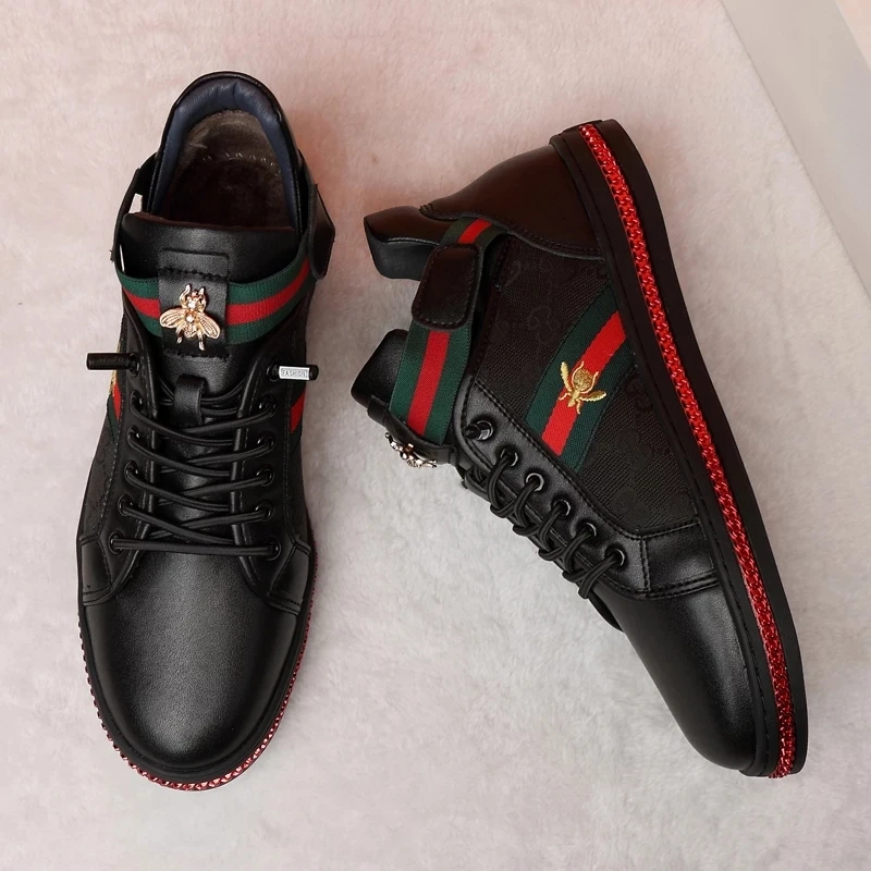 High-quality Men's Casual Shoes Fashion All-match Trendy Sports Shoes High-top Sneakers Winter Warm Plus Velvet Large Size Shoes
High-quality Men's Casual Shoes Fashion All-match Trendy Sports Shoes High-top Sneakers Winter Warm Plus Velvet Large Size Shoes