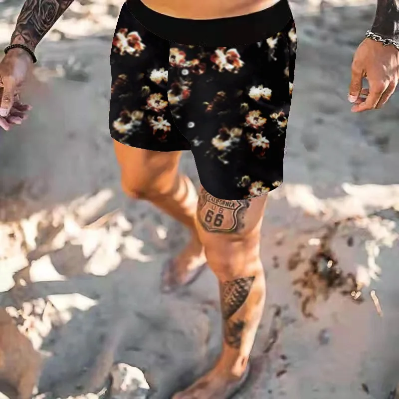 Fashion Mens Clothing Streetwear Vintage Printing Elastic Waist Beach Shorts For Men 2021 New Casual Loose Short Pant
Fashion Mens Clothing Streetwear Vintage Printing Elastic Waist Beach Shorts For Men 2021 New Casual Loose Short Pant