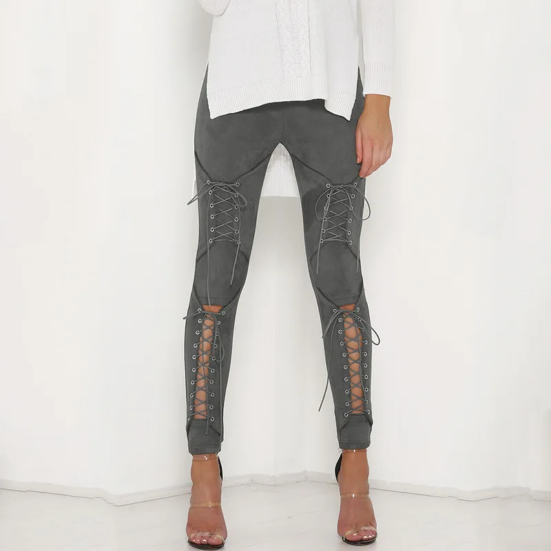 Velvet Sexy Legging Strap Deer Leather Trousers Autumn Winter Plus Size Palazzo Pants Lace Up Cut Out High Waist Korean Pants
Velvet Sexy Legging Strap Deer Leather Trousers Autumn Winter Plus Size Palazzo Pants Lace Up Cut Out High Waist Korean Pants
