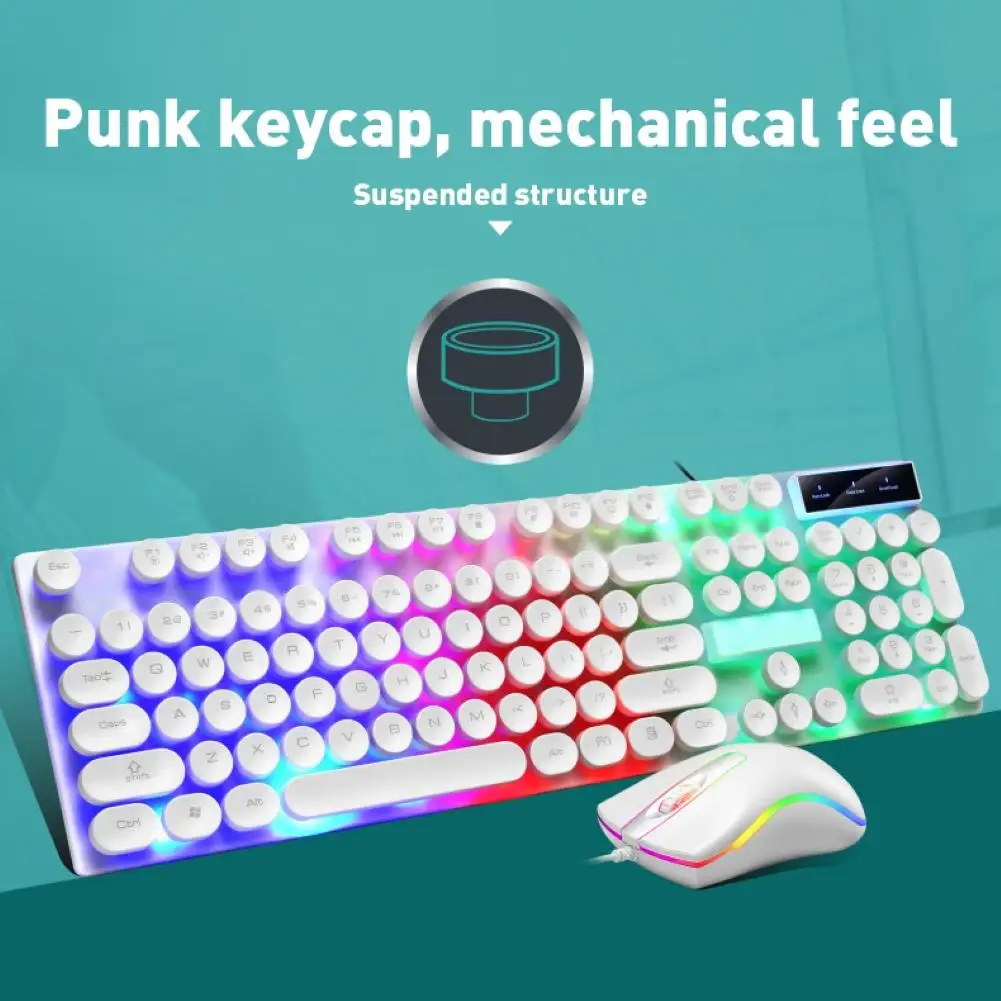 D290 Красочный светодиодный Подсветка проводной 104 ключей механическая клавиатура Мышь комплект игровой ноутбук для дома и офиса клавиатура ...
D290 Красочный светодиодный Подсветка проводной 104 ключей механическая клавиатура Мышь комплект игровой ноутбук для дома и офиса клавиатура ...