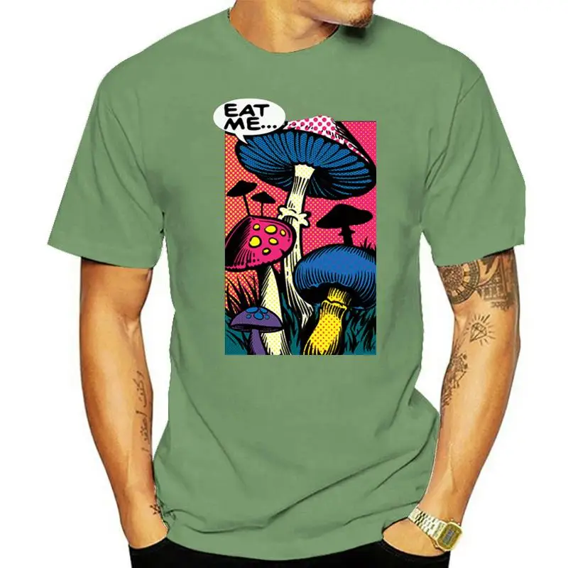 Мужская футболка с психоделическими галлюцинациями грибков Съешь меня
Мужская футболка с психоделическими галлюцинациями грибков Съешь меня