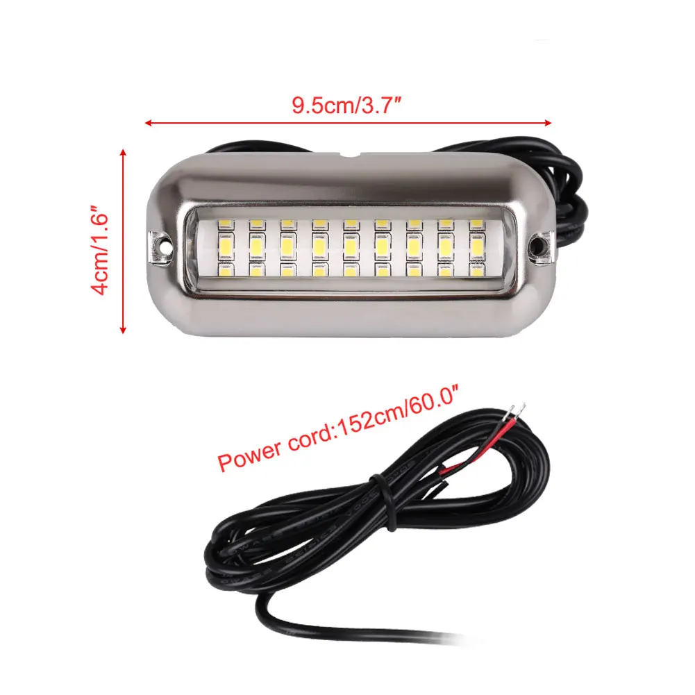 27LED 12V Boat Transom Light Stainless Steel Underwater Fishing Light Water Landscape Night Lighting Marine Boat Accessories
27LED 12V Boat Transom Light Stainless Steel Underwater Fishing Light Water Landscape Night Lighting Marine Boat Accessories