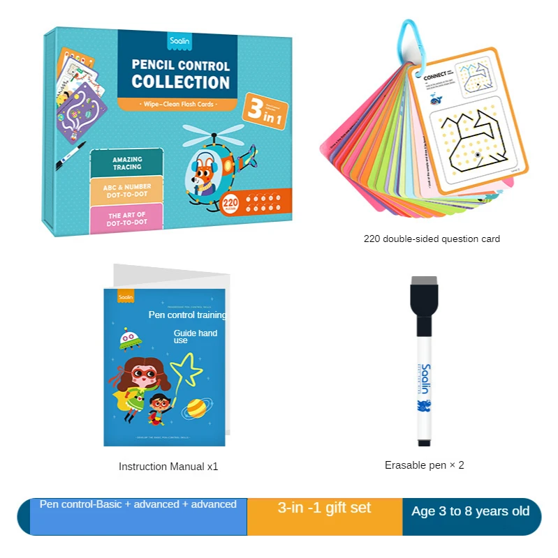 Kindergarten Control Pen Grip Pen Coordination Training Teaching Aids Children's Early Education Educational Enlightenment Toys
Kindergarten Control Pen Grip Pen Coordination Training Teaching Aids Children's Early Education Educational Enlightenment Toys