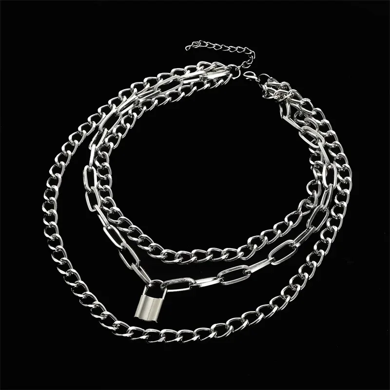 Layered Chain Circle Lock Pendant Necklace Jewelry For Women Punk Choker Padlock Gothic Collar Party Jewelry Accessories
Layered Chain Circle Lock Pendant Necklace Jewelry For Women Punk Choker Padlock Gothic Collar Party Jewelry Accessories