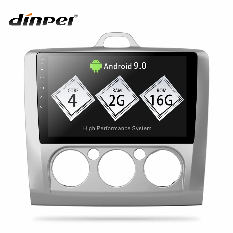 Dinpei Android 9 0 автомобильный Радио мультимедийный плеер для ford focus Exi на 2004-2011 gps