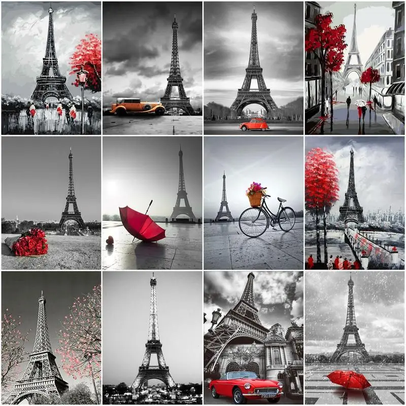 CHENISTORY 60×75cm Frame Painting By Numbers Iron Tower Scenery Handpainted Oil Painting Canvas Colouring Home Decor Gift
CHENISTORY 60×75cm Frame Painting By Numbers Iron Tower Scenery Handpainted Oil Painting Canvas Colouring Home Decor Gift