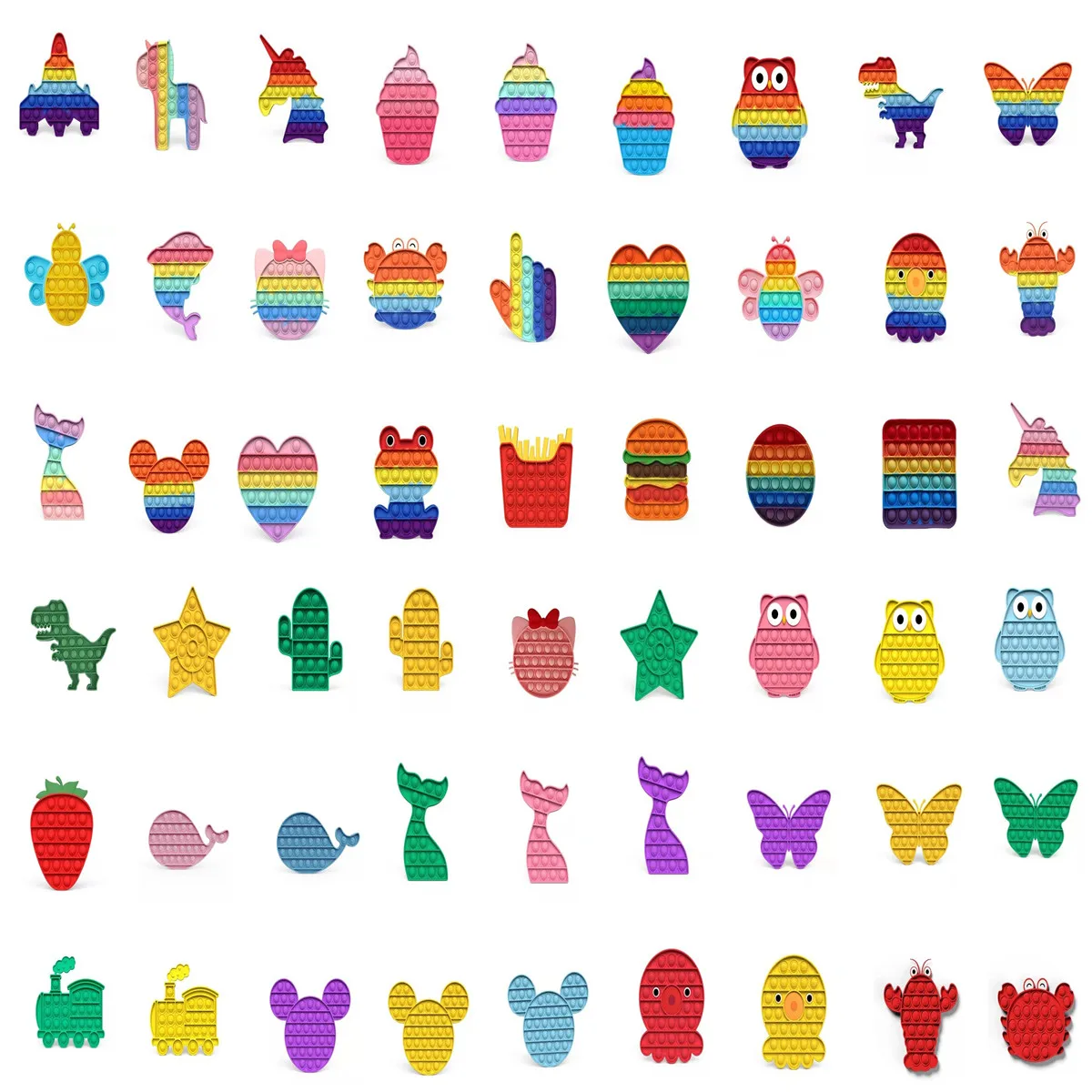 Pop Fidget Reliver Stress Toys Popis Rainbow Push Bubble Antistress Its Toys Adult Children Simple Dimple Toy To Relieve Autism
Pop Fidget Reliver Stress Toys Popis Rainbow Push Bubble Antistress Its Toys Adult Children Simple Dimple Toy To Relieve Autism