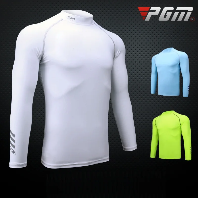 Футболка PGM мужская с длинным рукавом Спортивная быстросохнущая дышащая рубашка