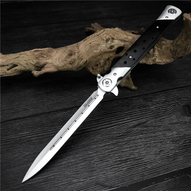 Folding Pocket Knife 440C Blade Wood Handle Sword Tactical Outdoor Hunting Camping Tool Utility Jackknife Utility Stiletto EDC
Folding Pocket Knife 440C Blade Wood Handle Sword Tactical Outdoor Hunting Camping Tool Utility Jackknife Utility Stiletto EDC