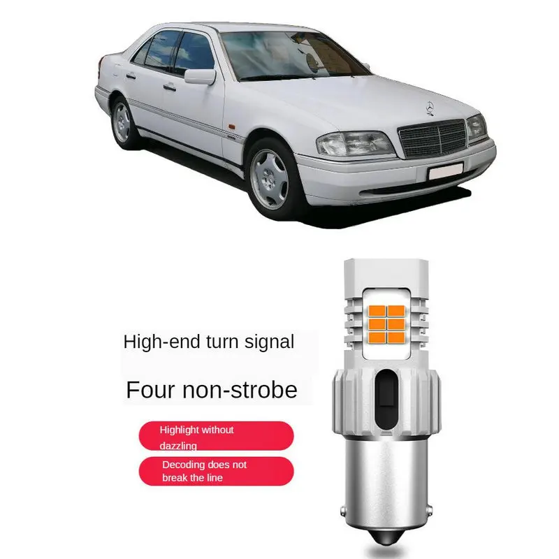 Turn signal Light For MERCEDES-BENZ W202 Front and Rear turn signal 1556LM 26w Intelligent IC Decoding No strobe error free 2pc
Turn signal Light For MERCEDES-BENZ W202 Front and Rear turn signal 1556LM 26w Intelligent IC Decoding No strobe error free 2pc