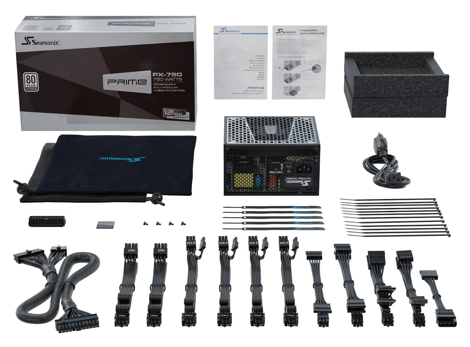 PRIME PX-750 PLATINUM 750W 80PLUS platinum certification Full module silent power supply 12-year warranty
PRIME PX-750 PLATINUM 750W 80PLUS platinum certification Full module silent power supply 12-year warranty