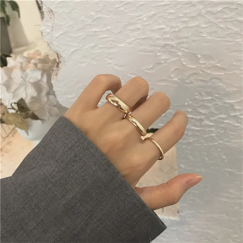 3 Pcs Fashion Minimalist Chunky Rings Geometry Round Metal Vintage Gold Rings for Women Gifts Wedding Bands Party
3 Pcs Fashion Minimalist Chunky Rings Geometry Round Metal Vintage Gold Rings for Women Gifts Wedding Bands Party