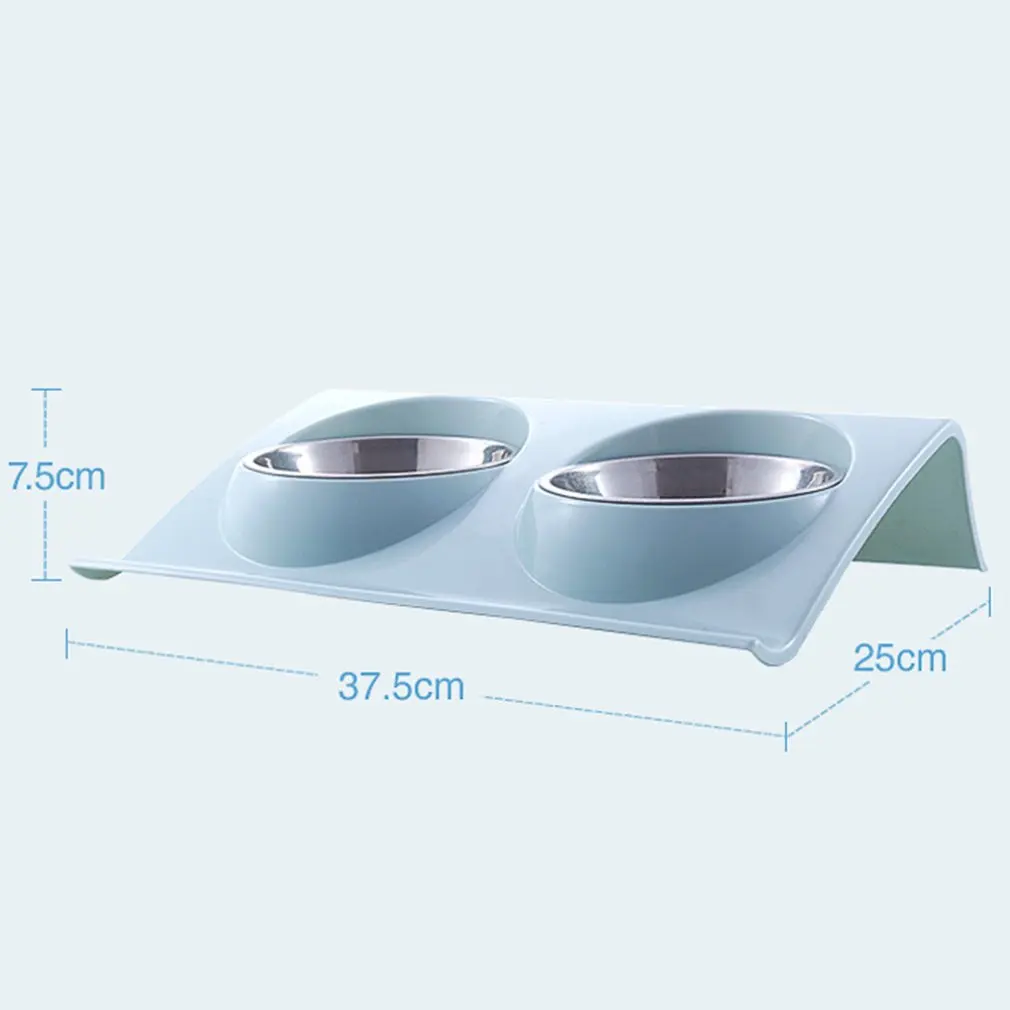 Double Pet Bowls Dog Food Water Feeder Stainless Steel Pet Drinking Dish Feeder Cat Puppy Feeding Supplies Small Dog Accessories
Double Pet Bowls Dog Food Water Feeder Stainless Steel Pet Drinking Dish Feeder Cat Puppy Feeding Supplies Small Dog Accessories