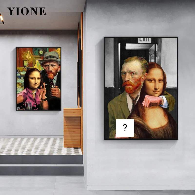 Van Gogh and Mona Lisa Oil Paintings Canvas Prints Custom Funny Abstract Art Painter Portrait Posters Wall Picture for Bedroom
Van Gogh and Mona Lisa Oil Paintings Canvas Prints Custom Funny Abstract Art Painter Portrait Posters Wall Picture for Bedroom