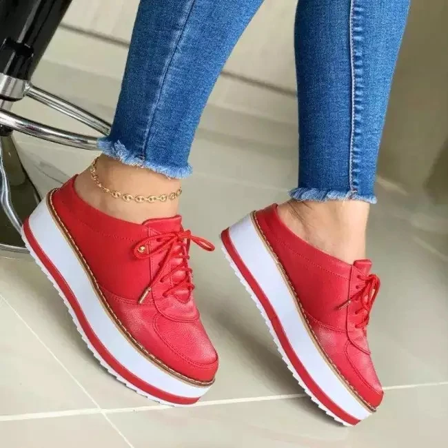 Summer 2021 Solid Color Ladies' Single Shoes With Thick Soles 35-43 Plus Size Lace-Up Sandals For Ladies' Shoes With Half Slippe
Summer 2021 Solid Color Ladies' Single Shoes With Thick Soles 35-43 Plus Size Lace-Up Sandals For Ladies' Shoes With Half Slippe