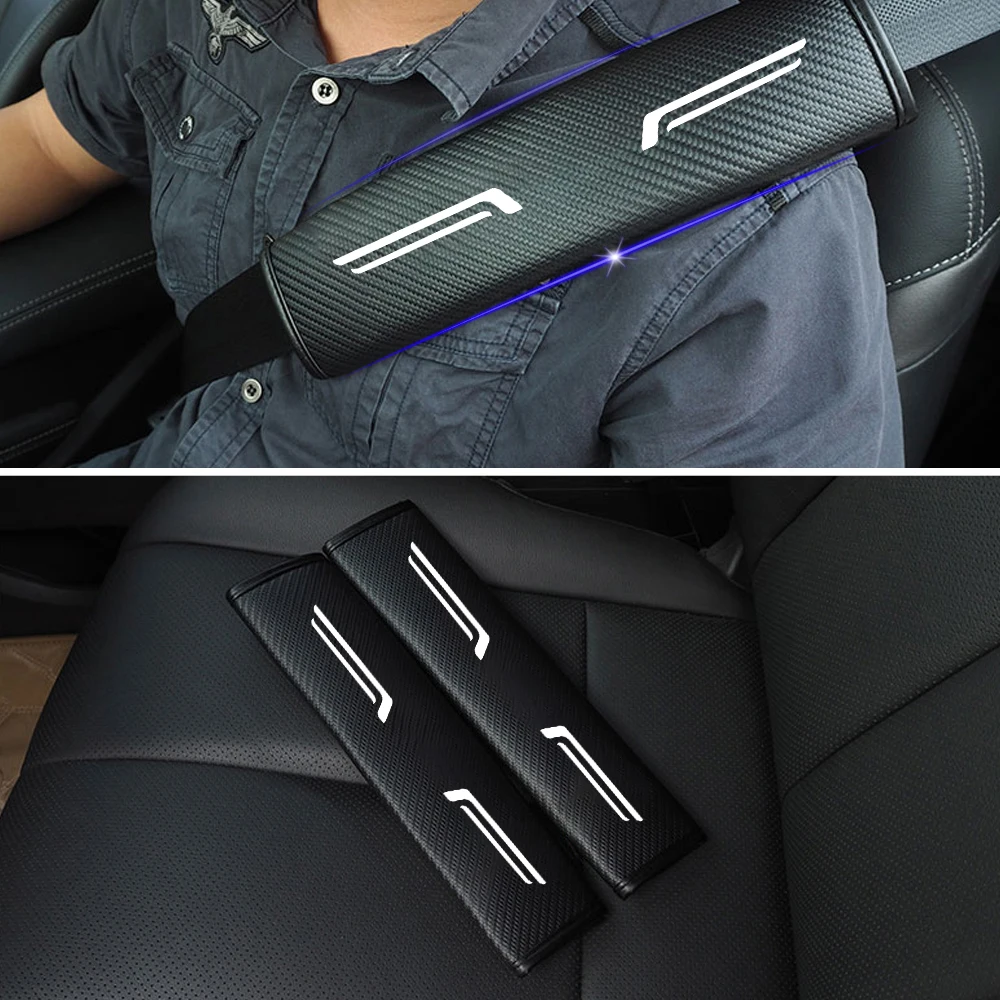 

2PC Car Seat Belt Pad Cover For Peugeot 508 207 307 407 3008 206 2008 208 sw 308 107 301 408 5008 4008 Rifter Traveller RCZ