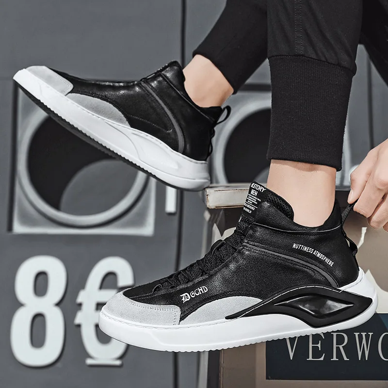 Brand Men Casual Leather Shoes Waterproof Rubber Sole Non-slip Casual Sneakers for Men Male Adult Shoes Breathable High Quality
Brand Men Casual Leather Shoes Waterproof Rubber Sole Non-slip Casual Sneakers for Men Male Adult Shoes Breathable High Quality