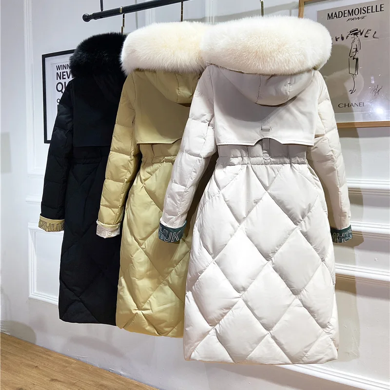 New Winter Jacket Thin Light Down Jacket Women Long Hooded Fur collar Parka Casual Warm White Duck Down Overcoat Abrigo Mujer
New Winter Jacket Thin Light Down Jacket Women Long Hooded Fur collar Parka Casual Warm White Duck Down Overcoat Abrigo Mujer