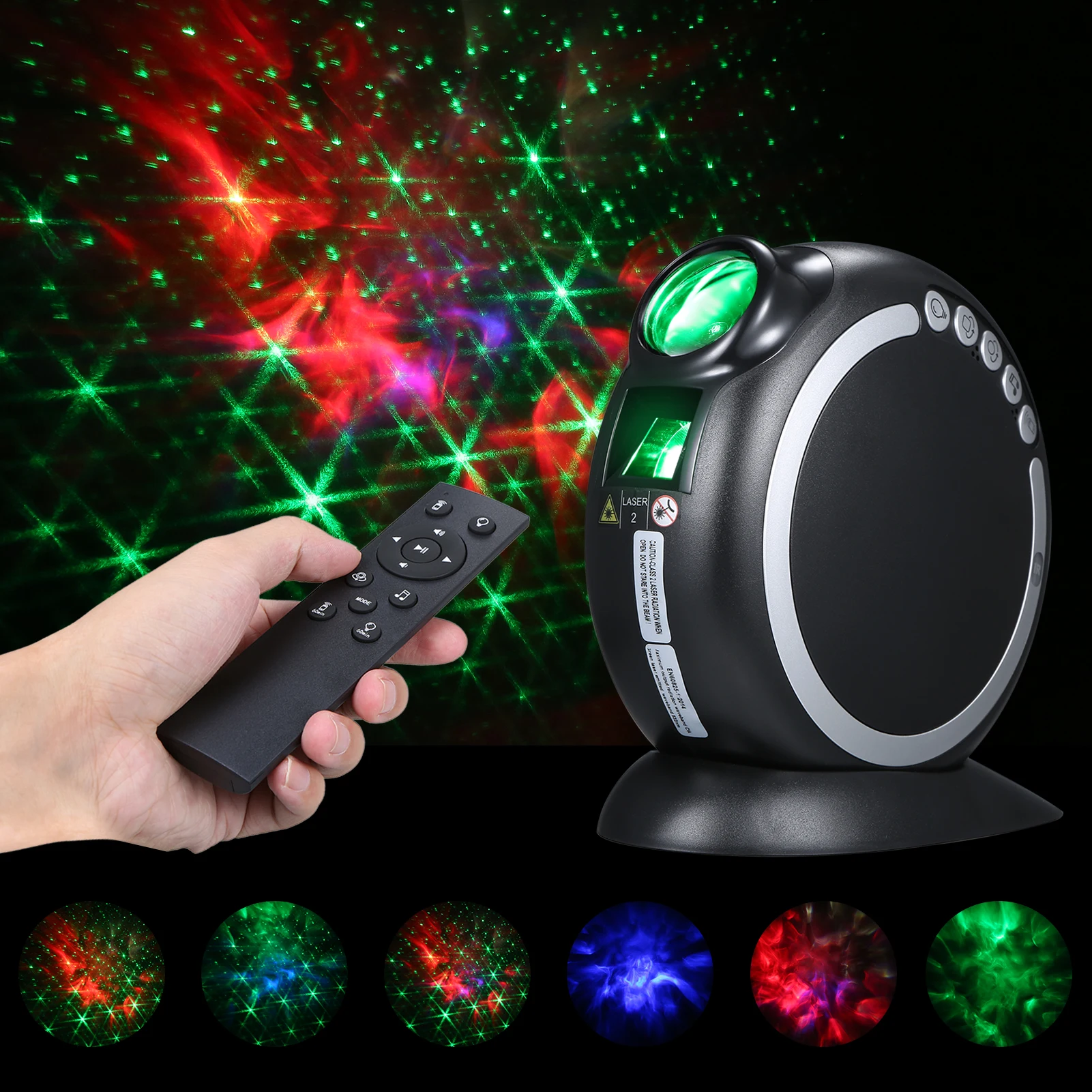 

New BT Star Projector Night Light S-tarry Night Lamp USB RGBW Mini LEDs Water W-ave Ripple Light with Controller Party Deco Kids