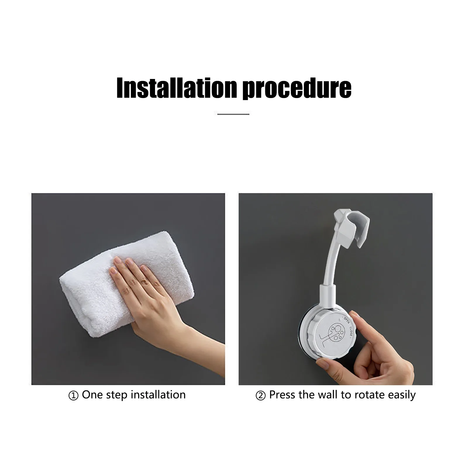 1PCS 360 Adjustable Rotatable Shower Head Wall Mount Holder No-Punching Shower Rack Bathroom Wall Mounted Bracket
1PCS 360 Adjustable Rotatable Shower Head Wall Mount Holder No-Punching Shower Rack Bathroom Wall Mounted Bracket