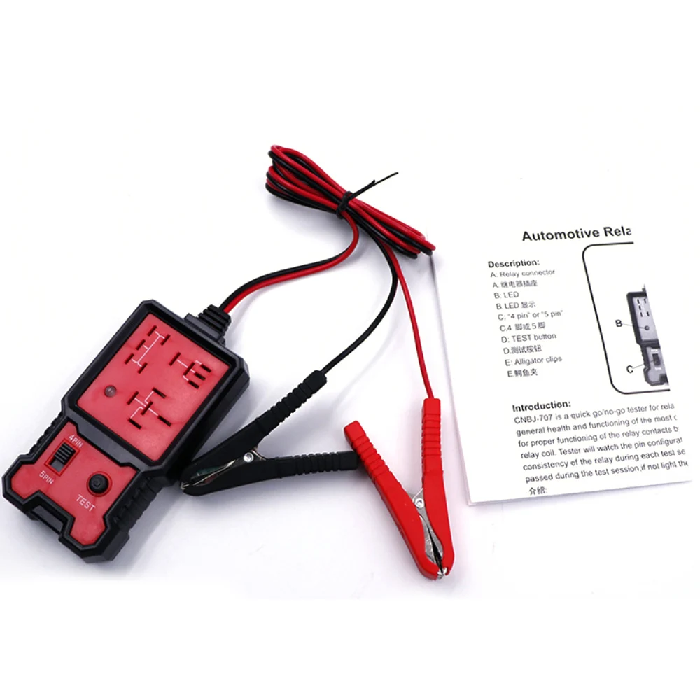 12V Car Relay Tester LED Indicator Light Battery Load Checker Aoltage Test for Universal Automotive Electronic Relay
12V Car Relay Tester LED Indicator Light Battery Load Checker Aoltage Test for Universal Automotive Electronic Relay